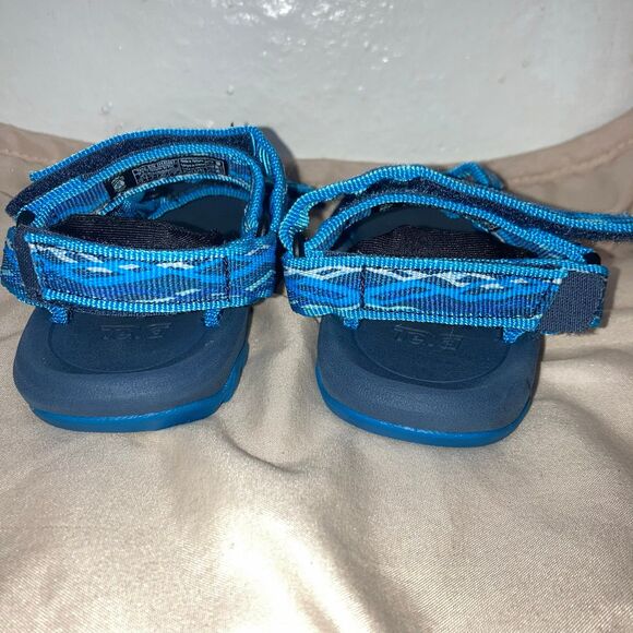 Teva Toddler Boys Sport Sandals Size 7 Blue Adjustable Straps Lightweight &Comfy - Picture 3 of 5
